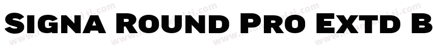 Signa Round Pro Extd Black字体转换